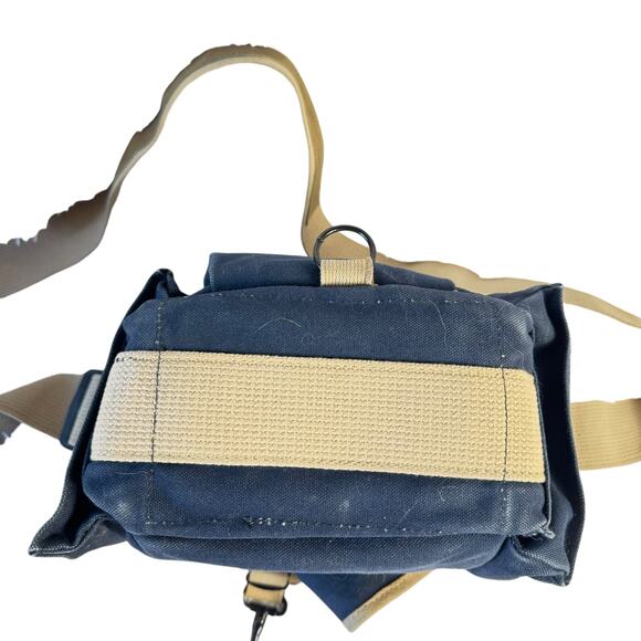 Vintage DomKE Rugged Professional Camera Bag  Navy Canvas Tan Strap MultiPocket - Picture 9 of 9